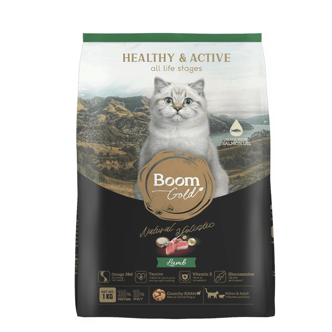 Boom Gold Cat Food Lamb Flavour 1 KG